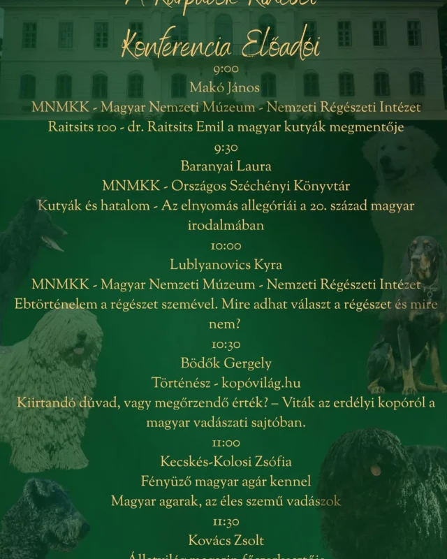 Előadás a Kárpátok Kincsei - Magyar Nemzeti Kutyafajták Centenáriumi Kiállításán a perkátai Győry Kastèlyban, június 1-jén, vasárnap 11.00-tól. #előadás #erdélyikopó #győrykastély #centenariumikiallitas